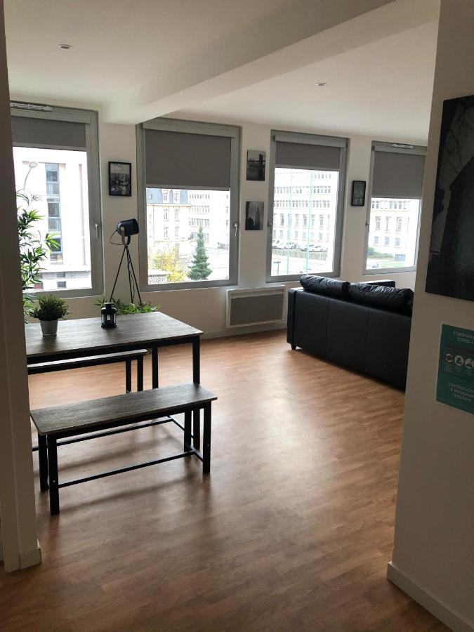 カーンHyper Centre - Wifi Fibre Gratuit - Jergweloh - Le New Yorkaisアパートメント エクステリア 写真