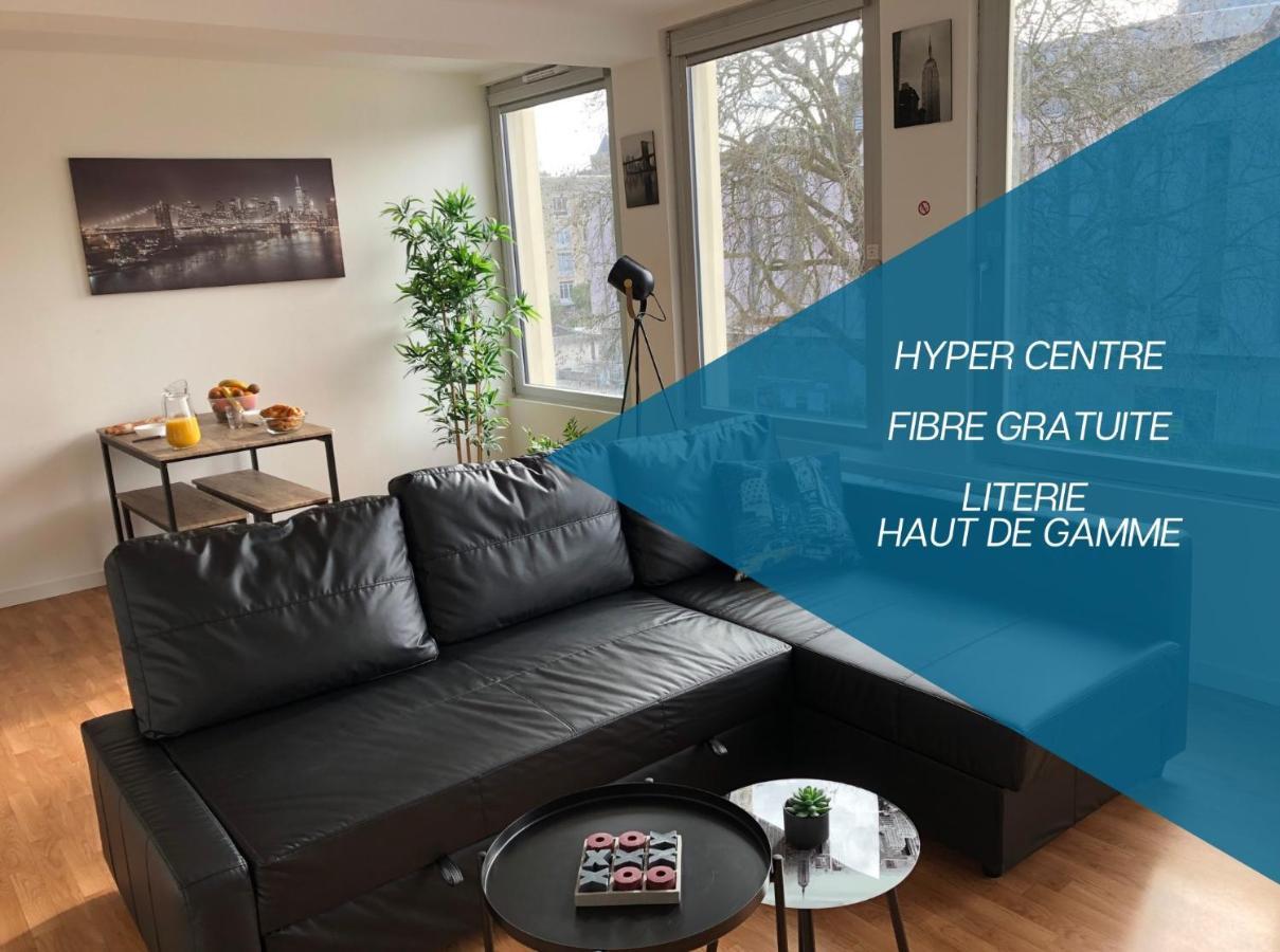 カーンHyper Centre - Wifi Fibre Gratuit - Jergweloh - Le New Yorkaisアパートメント エクステリア 写真